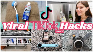 TIKTOK CLEANING HACKS  TESTING VIRAL TIKTOK HACKS PART 6  CLEANTOK [upl. by Lledner175]