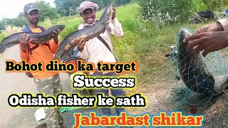 Odisha fisher ke sath jabardast shikar Monster size maral catch video [upl. by Neelrahc868]