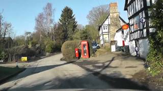 Driving Through The Village Of Cradley Herefordshire England 3rd February 2012 [upl. by Adnilem]