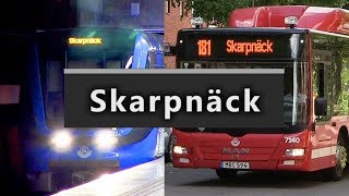 Buss och Tåg vid Skarpnäck Tunnelbana station [upl. by O'Hara393]