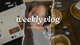 WEEKLY VLOG🧸 nuovo lavoro nuovo iPad e chiacchiere🎀 [upl. by Acissey231]