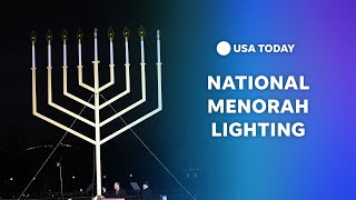 Watch National Menorah Lighting in the US capital [upl. by Busey]