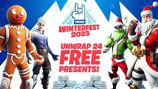 Fortnite Winterfest 2023 All Presents amp Rewards [upl. by Ollecram]