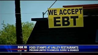 Food stamps for fast food EBT cards accepted at some valley restaurants [upl. by Nirtak618]