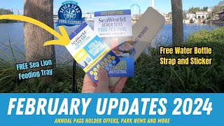 February 2024 SeaWorld Parks Pass Member Updates [upl. by Gnol872]