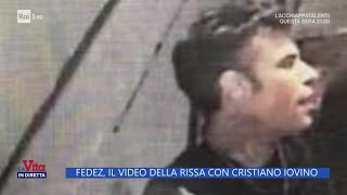 Fedez il video della rissa con Cristiano Iovino  La Vita in diretta 17052024 [upl. by Beshore]