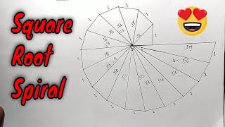 How to draw a square root spiral [upl. by Tham898]