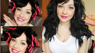 Heatless Curls With Bendy Rollers Flexi Rods [upl. by Trudy513]