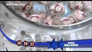 2015 03 27 Euro Millions Number and draw results [upl. by Amalle]