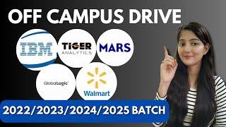 OFFCAMPUS DRIVE  Walmart  MARS  IBM  Apply Now [upl. by Hedgcock488]