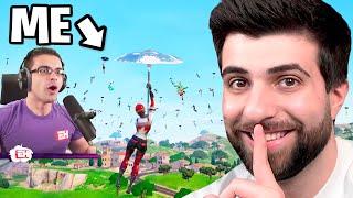 I Went UNDERCOVER in Nick Eh 30s Fortnite Tournament [upl. by Swithin265]