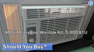 MIDEA 5000 BTU EasyCool Window Air Conditioner  Review 2023 [upl. by Lilac]