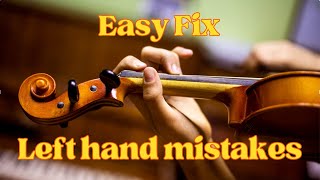 Violin Technique The Left Hand Position Easy Fix Left Hand Mistakes [upl. by Thekla]