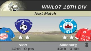 FIFA 07  WWL 07 18th Division Week 1 Match 7  Niort vs Silkeborg AI vs AI [upl. by Harle]