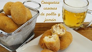 Como hacer croquetas de pollo y jamon como las de la abuela [upl. by Lemuela115]