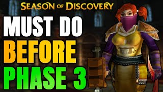 Prepare This Before Phase 3 in Season of Discovery Classic WoW [upl. by Cece]