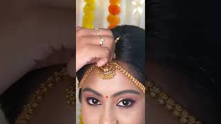 Traditional Iyer Bridal makeup look  Madisar  Brahmin wedding  DhariniGaneshmakeupartist [upl. by Iny]