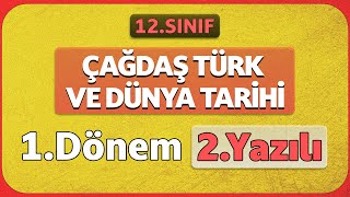 12Sınıf Çağdaş Türk ve Dünya Tarihi 1Dönem 2Yazılı Soruları Cevapları [upl. by Annid758]