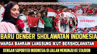 TIBA DI BAHRAIN ❗SUPORTER TIMNAS DI IKUTI SUPORTER BAHRAIN GARA GARA SHOLAWATAN ❓ [upl. by Clerissa]