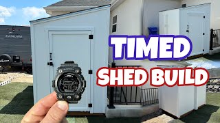 DIY Shed Build 5x8  leanto  7 hours [upl. by Benedick]