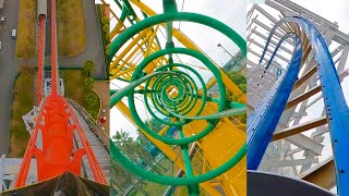 Every Roller Coaster at Nagashima Spaland Amusement Park Japan [upl. by Daukas]