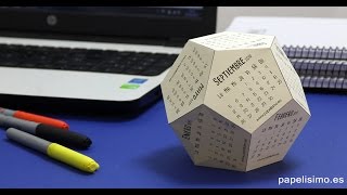 Calendario 3D para escritorio con plantillas [upl. by Nerrual]