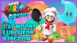 luncheon kingdom power moon guide super mario odyssey all moons 168 [upl. by Krasnoff226]