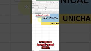 How to Use the UNICHAR Function to Insert Special Symbols Excel UNICHAR Function  Technical Ustad [upl. by Pampuch]