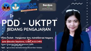 PDD  UKTPT VIDEO PENGAJARAN  SERDOS SMART 2024  ANIS RIBCALIA SEPTIANA SSosMSiCHRS [upl. by Treblihp309]