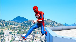 GTA 5 Spiderman Ragdolls JumpsFails Compilation With GTA AMAZING Part167 Crazy4Ragdoll [upl. by Adaran]