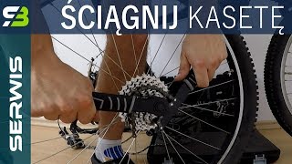 Ściąganie koła i kasety w rowerze Serwis roweru dla początkujących [upl. by Irbmac]