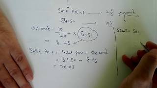 how to calculate discount percentage [upl. by Anec]