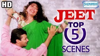 Top 5 Scenes From Jeet 1996 HD  Sunny Deol  Salman Khan  Karishma Kapoor  Popular 90s Film [upl. by Georgy894]