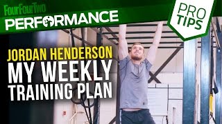 Jordan Henderson  My weekly training plan  Pro level training [upl. by Akirdnas]