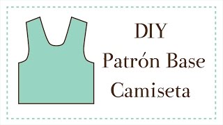 DIY  Cómo hacer el patrón base de una camiseta  MANNEKEN [upl. by Idnahk]