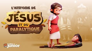 Lhistoire de Jésus et du paralytique  Dessin animé  maBible Junior [upl. by Wun]