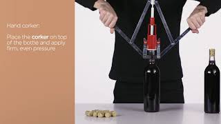 How to Cork Your Bottle  DIY Winemaking [upl. by Enneirb]