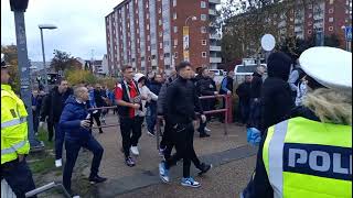 Glasgow Rangers fans arriving Brøndby Denmark at Nov 4th 2021 [upl. by Maximilien100]