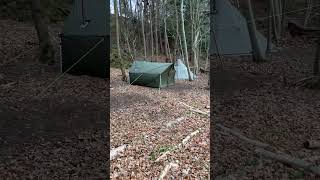 Wild camping  hot tents  wood stove 🏕️🔥 [upl. by Alauqahs]