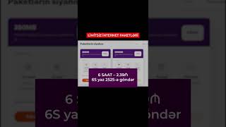 AZERCELL LIMITSIZ INTERNET PAKETLERI azercell shorts [upl. by Trik]