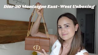 Dior 30 Montaigne East West Bag with Chain Unboxing what fits in it and Dior shopping experience [upl. by Ayisan]