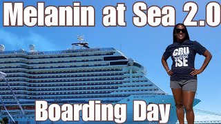 MSC SEASCAPE EMBARKATION DAY Melanin at Sea 20 Group Cruise Pt 1 [upl. by Marinelli]