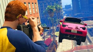 SNIPERS vs COCHES A TOPE  GTA V ONLINE [upl. by Anrahs]