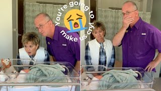 Grandpa Cries When He Discovers Baby Is Named After Him [upl. by Ahtennek]