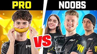 3 NOOBS VS 3 ROCKET LEAGUE PROS [upl. by Ennaeirrac]