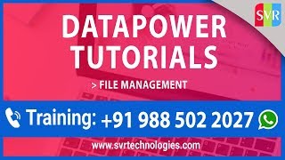 Datapower Tutorials  File Management  Datapower Training [upl. by Ennyletak]