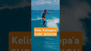 Surfing in Waikiki with Native Pro Kelis Kaleopaa [upl. by Teiv]