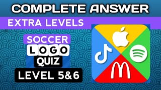 Logo Quiz 2023 EXTRA LEVELS SOCCER lvl 5amp6 complete answer brainitquizzes logoquiz [upl. by Ahsat437]