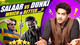 DUNKI VS SALAAR MOVIE REVIEW  BOTH BAD [upl. by Nanreit]