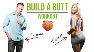 10 Minute Glute Workout For Men At Gym BUILD A BUTT  LiveLeanTV [upl. by Nessaj]